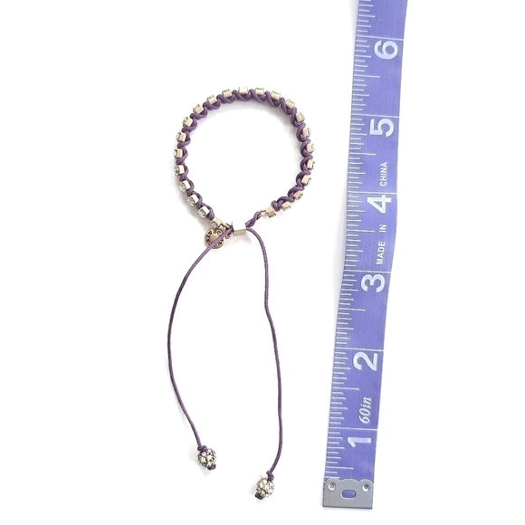 𝅺j. Crew Purple Pull String Bracelet - Picture 6 of 6